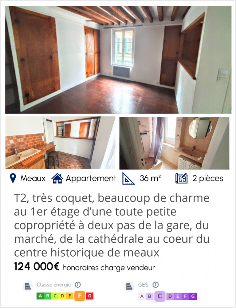 T2 meaux 124 000€