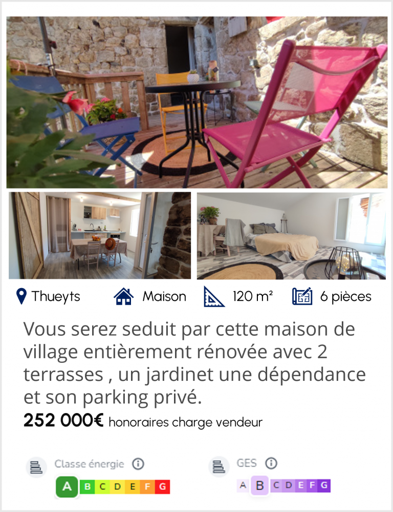 T6 Thueyts 252 000€